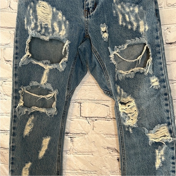 One Teaspoon Recid, Low Waist, Relaxed Hip, Drop Crotch, Tapered Jeans Size 26 - Picture 5 of 9